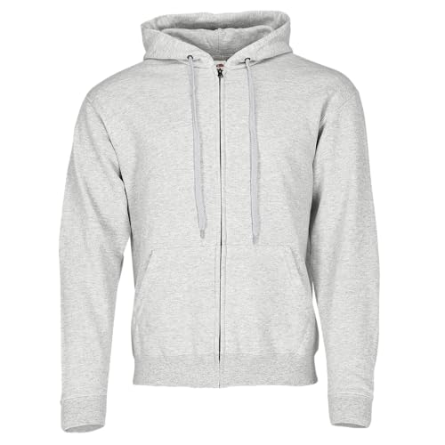 Fruit of the Loom Classic Hooded Sweat Jacket, Farbe:Graumeliert, Größe:2XL Fruit of the Loom Classic Hooded Sweat Jacket, Farbe:Graumeliert, Größe:2XL von Fruit of the Loom
