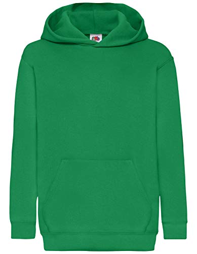 Fruit of the Loom Classic Hooded Sweat Kids Kapuzen-Sweatshirt, Farbe:maigrün, Größe:116 von Fruit of the Loom