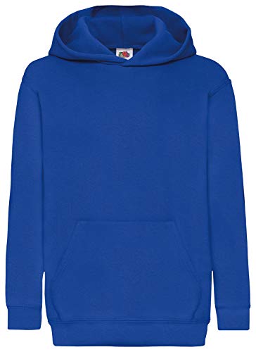 Fruit of the Loom Classic Hooded Sweat Kids Kapuzen-Sweatshirt, Farbe:royal, Größe:140 von Fruit of the Loom