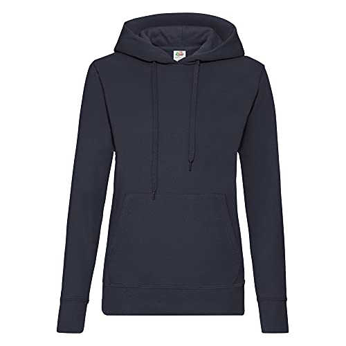 Fruit of the Loom Classic Hooded Sweat Lady-Fit - Farbe: Deep Navy - Größe: L von Fruit of the Loom