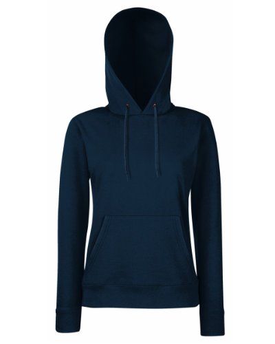 Fruit of the Loom Classic Hooded Sweat Lady-Fit - Farbe: Deep Navy - Größe: M von Fruit of the Loom