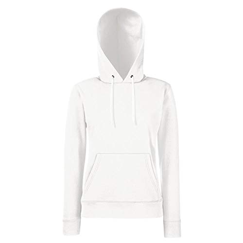 Fruit of the Loom Classic Hooded Sweat Lady-Fit - Farbe: White - Größe: L von Fruit of the Loom