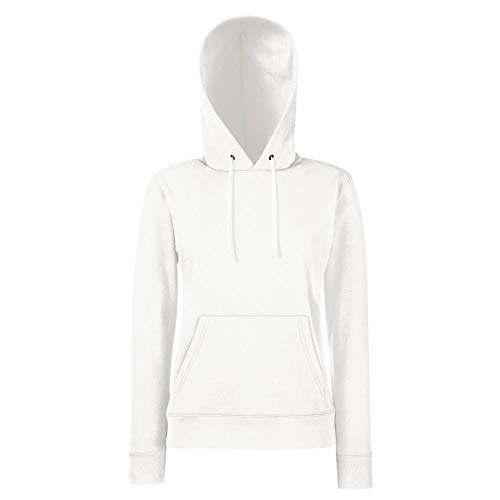 Fruit of The Loom Classic Hooded Sweat Lady-Fit - Farbe: White - Größe: XS von Fruit of the Loom