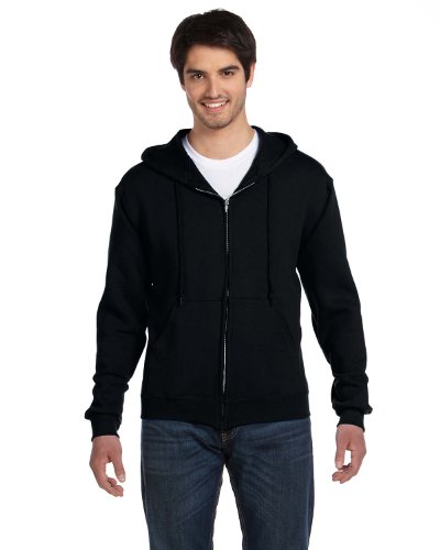 Fruit of the Loom Classic Hooded Sweatjacke - Farbe: Black - Größe: XL von Fruit of the Loom