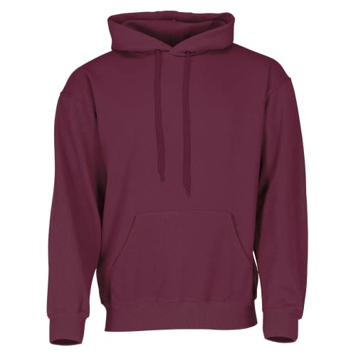 Fruit of the Loom Classic Kapuzen-Sweat + GRATIS MyShirt Stoffbeutel, Farbe:Burgund + GRATIS MyShirt Stoffbeutel, Größe:3XL von Fruit of the Loom