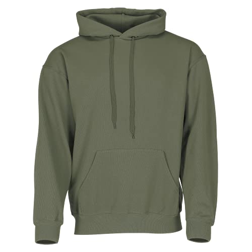Fruit of the Loom Classic Kapuzen-Sweat + GRATIS MyShirt Stoffbeutel, Farbe:Oliv + GRATIS MyShirt Stoffbeutel, Größe:3XL von Fruit of the Loom