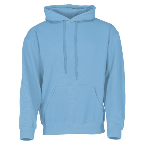 Fruit of the Loom Classic Kapuzen-Sweat + GRATIS MyShirt Stoffbeutel, Farbe:Pastellblau + GRATIS MyShirt Stoffbeutel, Größe:2XL von Fruit of the Loom
