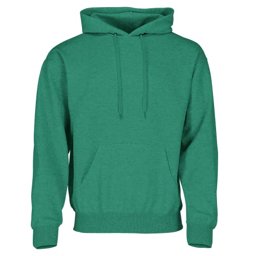 Fruit of the Loom Classic Kapuzen-Sweat + GRATIS MyShirt Stoffbeutel, Farbe:Retro grün meliert + GRATIS MyShirt Stoffbeutel, Größe:L von Fruit of the Loom