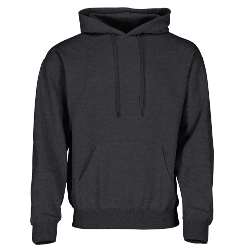 Fruit of the Loom Classic Kapuzen-Sweat + GRATIS MyShirt Stoffbeutel, Farbe:dunkelgrau meliert + GRATIS MyShirt Stoffbeutel, Größe:M von Fruit of the Loom