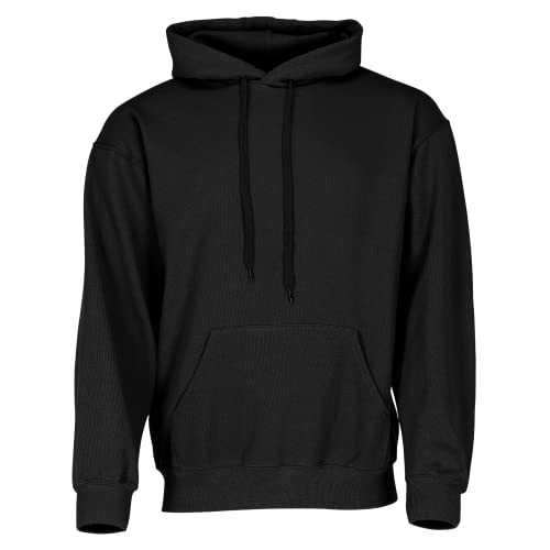 Fruit of the Loom Classic Kapuzen-Sweat + GRATIS MyShirt Stoffbeutel, Farbe:schwarz + GRATIS MyShirt Stoffbeutel, Größe:3XL von Fruit of the Loom
