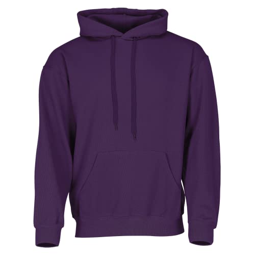 Fruit of the Loom Classic Kapuzen-Sweat + GRATIS MyShirt Stoffbeutel, Farbe:violett + GRATIS MyShirt Stoffbeutel, Größe:XL von Fruit of the Loom