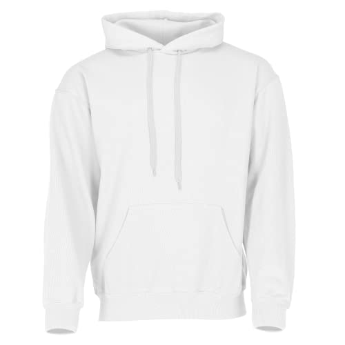 Fruit of the Loom Classic Kapuzen-Sweat + GRATIS MyShirt Stoffbeutel, Farbe:weiß + GRATIS MyShirt Stoffbeutel, Größe:2XL von Fruit of the Loom