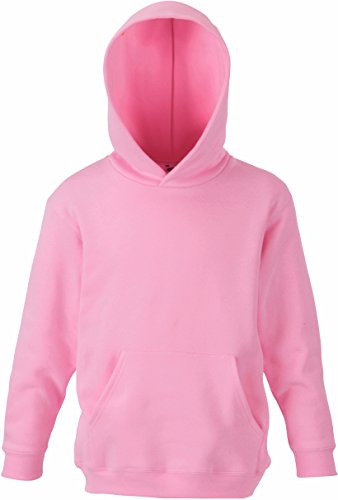 Fruit of the Loom - Classic Kinder Kapuzen-Sweatshirt 'Kids Hooded Sweat' 164,Light Pink von Fruit of the Loom