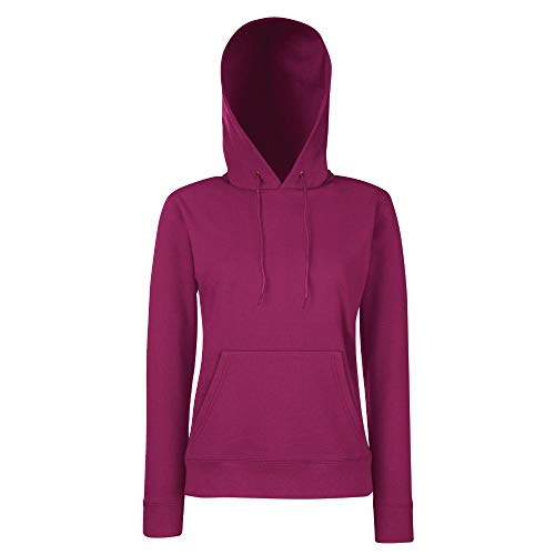 Fruit of the Loom - Classic Lady-Fit Kapuzenpullover 'Hooded Sweat' L,Burgundy von Fruit of the Loom