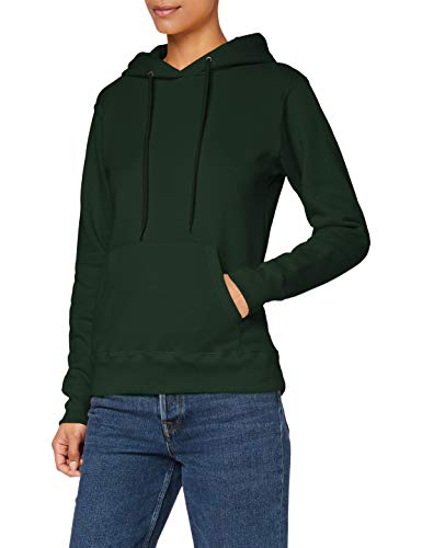 Fruit of the Loom - Classic Lady-Fit Kapuzenpullover 'Hooded Sweat' S,Bottle Green von Fruit of the Loom