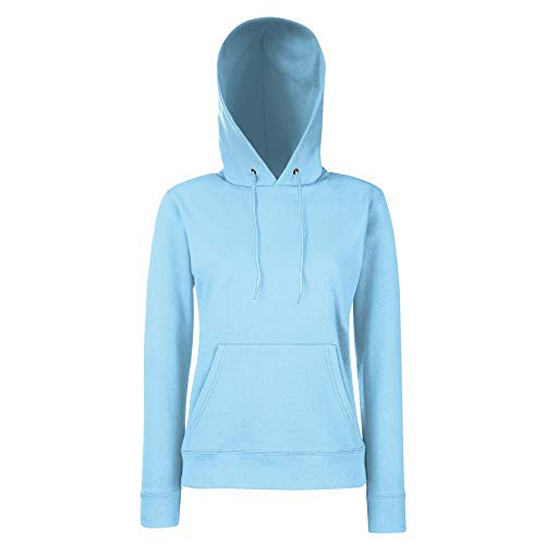Fruit of the Loom - Classic Lady-Fit Kapuzenpullover 'Hooded Sweat' S,Sky Blue von Fruit of the Loom