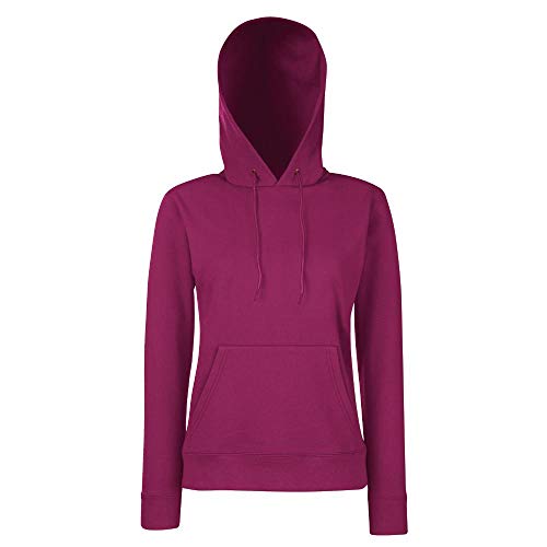 Fruit of the Loom - Classic Lady-Fit Kapuzenpullover 'Hooded Sweat' XS,Burgundy von Fruit of the Loom