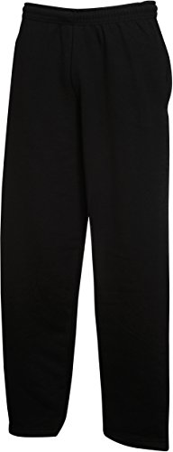 Fruit of the Loom Classic Open Leg Jog Pants SCHWARZ,L Schwarz,L von Fruit of the Loom