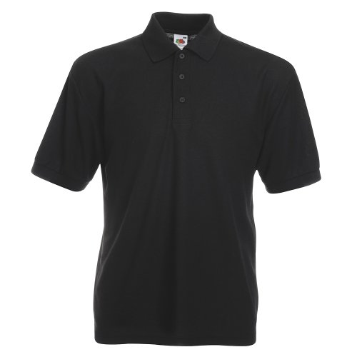 Fruit of the Loom Classic Poloshirt Schwarz,S von Fruit of the Loom