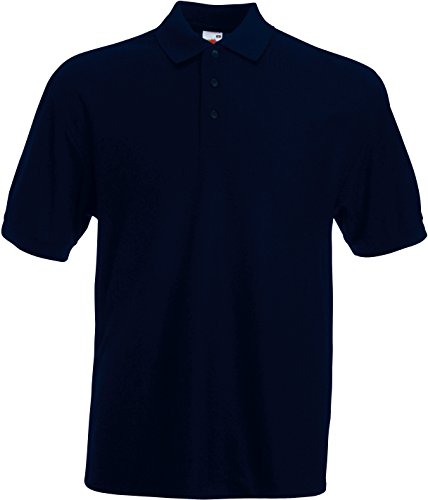 Fruit of the Loom Classic Poloshirt deep navy,S von Fruit of the Loom