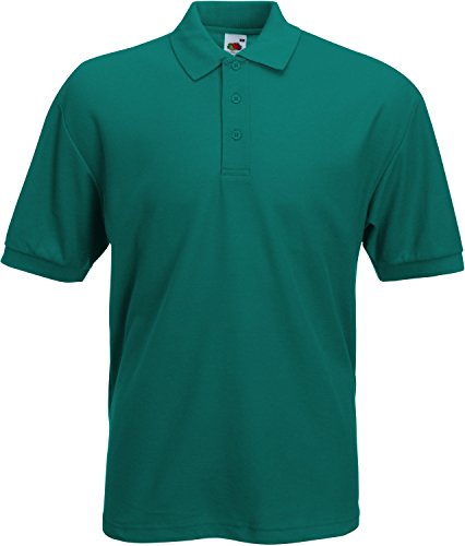 Fruit of the Loom Classic Poloshirt smaragdgrün,S smaragdgr?n,S von Fruit of the Loom