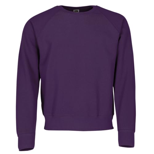 Fruit of the Loom Classic Raglan Sweat, Farbe:Purple + GRATIS MyShirt Stoffbeutel, Größe:L Fruit of the Loom Classic Raglan Sweat, Farbe:Purple + GRATIS MyShirt Stoffbeutel, Größe:L von Fruit of the Loom