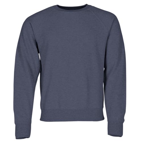 Fruit of the Loom Classic Raglan Sweat, Farbe:Vintage Navy meliert + GRATIS MyShirt Stoffbeutel, Größe:M von Fruit of the Loom