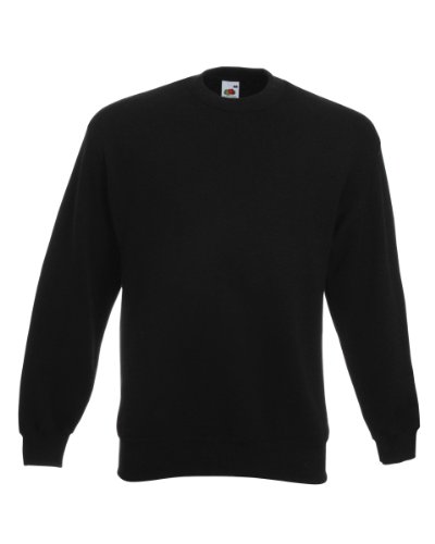 Fruit of the Loom Sweatshirt mit angesetzten Ärmeln Gr. L, schwarz Fruit of the Loom Sweatshirt mit angesetzten Ärmeln Gr. L, schwarz von Fruit of the Loom
