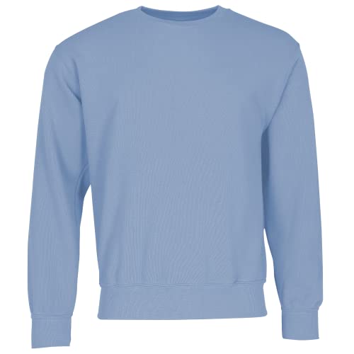Fruit of the Loom Classic Set-In Sweat + GRATIS MyShirt Stoffbeutel, Farbe:Mineral Blue + GRATIS MyShirt Stoffbeutel, Größe:2XL von Fruit of the Loom