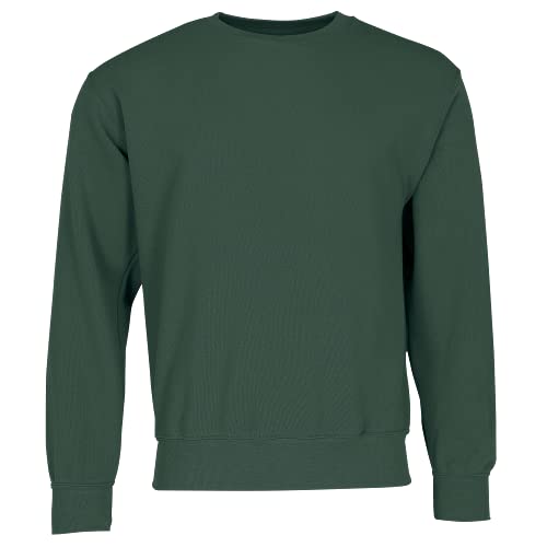Fruit of the Loom Classic Set-In Sweat + GRATIS MyShirt Stoffbeutel, Farbe:flaschengrün + GRATIS MyShirt Stoffbeutel, Größe:2XL von Fruit of the Loom
