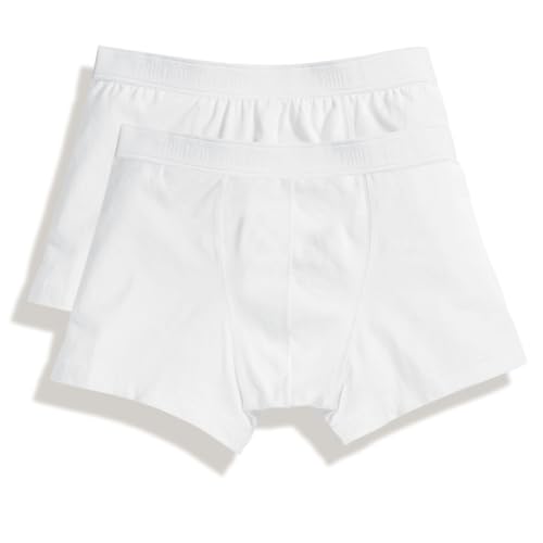 Fruit of the Loom Classic Shorty 2er Pack Unterhosen, Boxershorts Gr. XXL (8) weiß von Fruit of the Loom