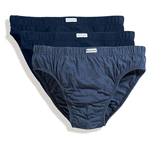 Fruit of the Loom Classic Slip, 3er-Pack, Größe:L, Farbe:Navy/Navy/blaumeliert von Fruit of the Loom