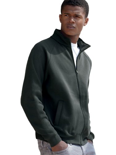 Fruit of the Loom Classic Sweat Jacket, graphit, L von Fruit of the Loom