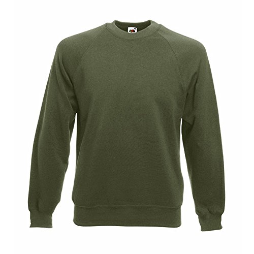 Fruit of the Loom Herren Sweatshirts M L XL XXL 3XL 4XL auch Sets M L XL XXL 3XL 4XL auch Sets(M, Grün (Classic Olive)) von Fruit of the Loom