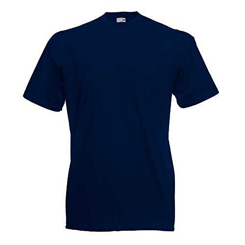 Fruit of the Loom - Classic T-Shirt 'Value Weight auch Farbsets S M L XL XXL 3XL 4XL 5XL 'Value Weight' L,Deep Navy von Fruit of the Loom