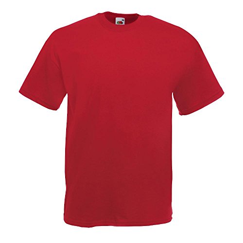 Fruit of the Loom - Classic T-Shirt 'Value Weight auch Farbsets S M L XL XXL 3XL 4XL 5XL 'Value Weight' M,Brick Red von Fruit of the Loom