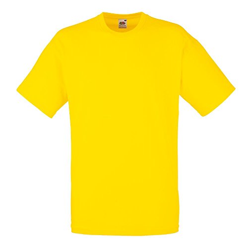 Fruit of the Loom - Classic T-Shirt 'Value Weight' Medium,Yellow von Fruit of the Loom