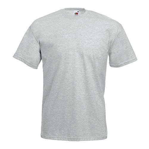 Fruit of the Loom - Classic T-Shirt 'Value Weight auch Farbsets S M L XL XXL 3XL 4XL 5XL 'Value Weight' S,Heather Grey von Fruit of the Loom