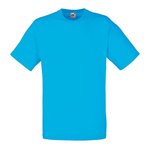 Fruit of the Loom - Classic T-Shirt 'Value Weight' X-Large,Azure Blue von Fruit of the Loom