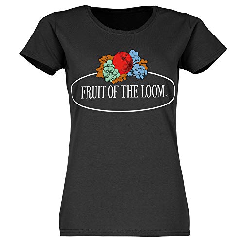 Fruit of the Loom Damen 011372 T-Shirt, Schwarz (Schwarz 36), XX-Large von Fruit of the Loom