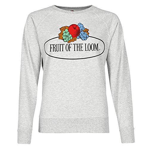 Fruit of the Loom Damen 012146 Sweatshirt, Grau (Graumeliert 94), Small von Fruit of the Loom