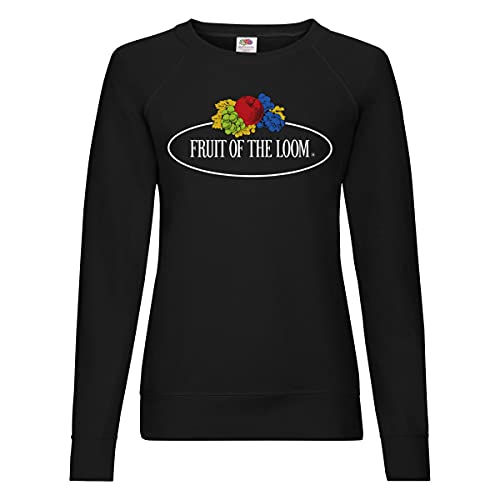 Fruit of the Loom Damen 012146 Sweatshirt, Schwarz (Schwarz 36), Medium von Fruit of the Loom