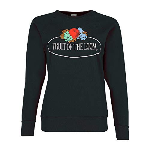 Fruit of the Loom Damen 012146 Sweatshirt, Schwarz (Schwarz 36), X-Large von Fruit of the Loom