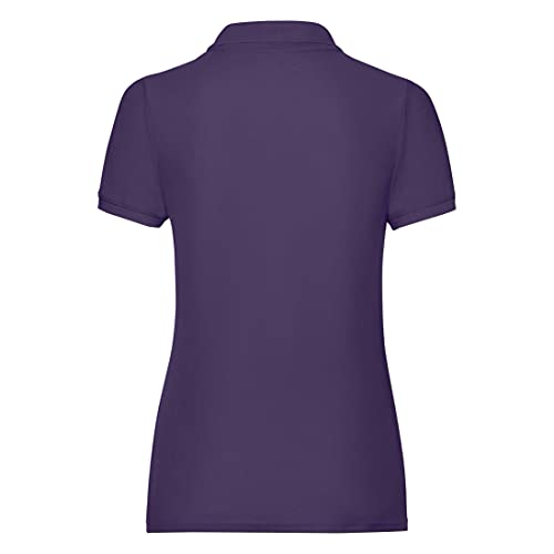 Fruit of the Loom Damen 65/35 Poloshirt, Kurzarm (2XL) (Violett) von Fruit of the Loom