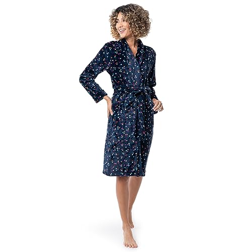 Fruit of the Loom Damen Fleece-Bademantel, Multi-Konfetti, Medium-Large von Fruit of the Loom