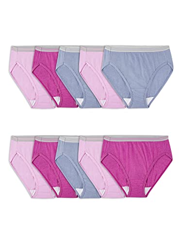 Fruit of the Loom Damen Cotton Blend Hi Cut Brief Unterwäsche, 10er-Pack, Farben können variieren, 7 von Fruit of the Loom