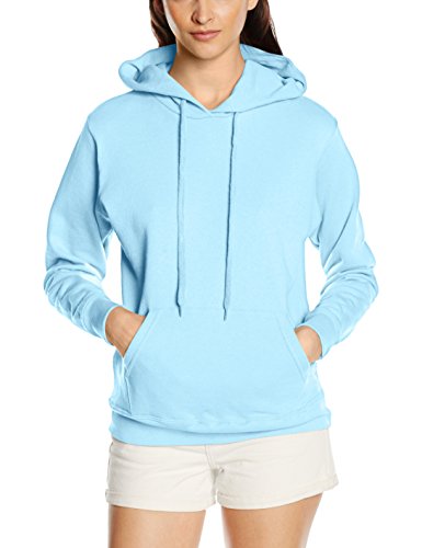 Fruit of the Loom Damen Kapuzenpullover SS068M, Blau - Blue (Sky), XXL von Fruit of the Loom