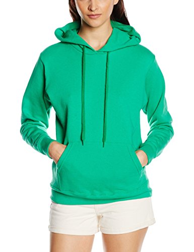 Fruit of the Loom Damen Kapuzenpullover Classic, Grün (Kelly) , XL von Fruit of the Loom