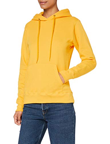 Fruit of the Loom Damen Kapuzenpullover Classic, Gelb - Yellow (Sunflower Yellow) , S von Fruit of the Loom