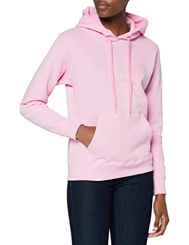 Fruit of the Loom Damen Kapuzenpullover Classic, Rosa (Rosé 52) , S von Fruit of the Loom